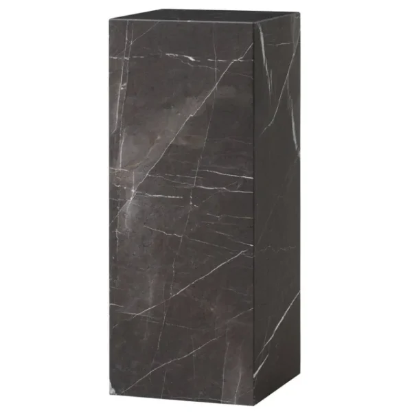 Audo Copenhagen Tische-Plinth Pedestal Säule, grauer Kendzo-Marmor
