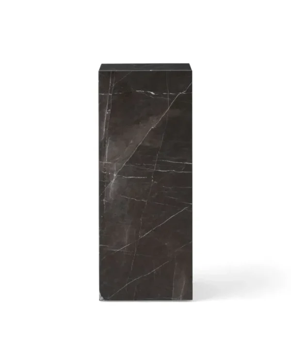 Audo Copenhagen Tische-Plinth Pedestal Säule, grauer Kendzo-Marmor