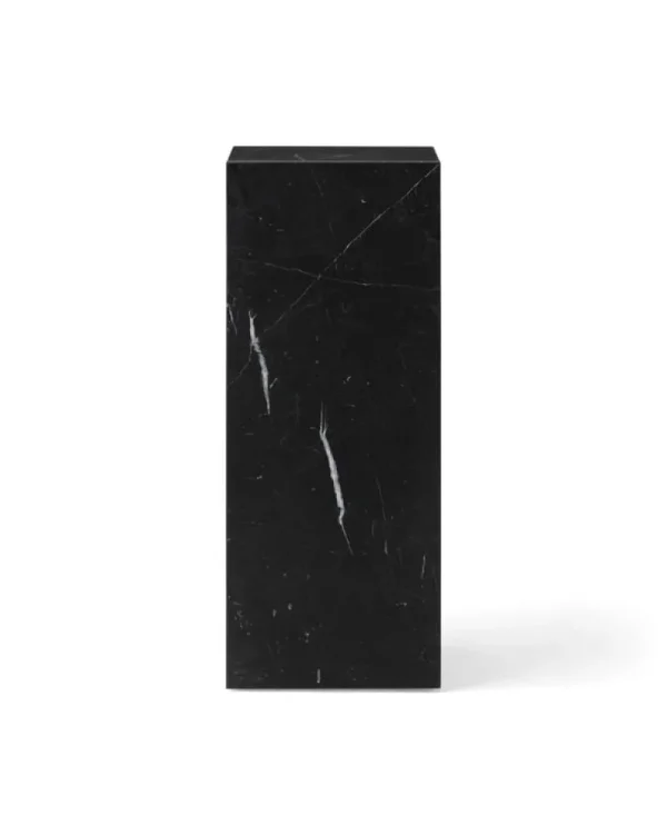 Audo Copenhagen Tische-Plinth Pedestal Säule, schwarzer Marquina-Marmor