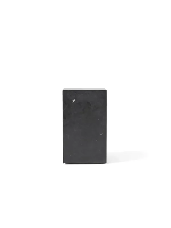 Audo Copenhagen Tische-Plinth Tisch, hoch, schwarzer Marquina Marmor