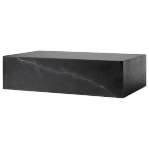 &Tradition Tische-Audo Copenhagen Plith Tisch, niedrig, schwarzer Marquina Marmor