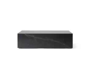 &Tradition Tische-Audo Copenhagen Plith Tisch, niedrig, schwarzer Marquina Marmor