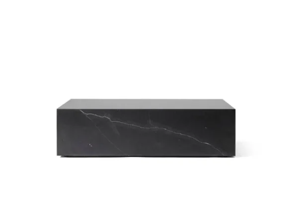 &Tradition Tische-Audo Copenhagen Plith Tisch, niedrig, schwarzer Marquina Marmor