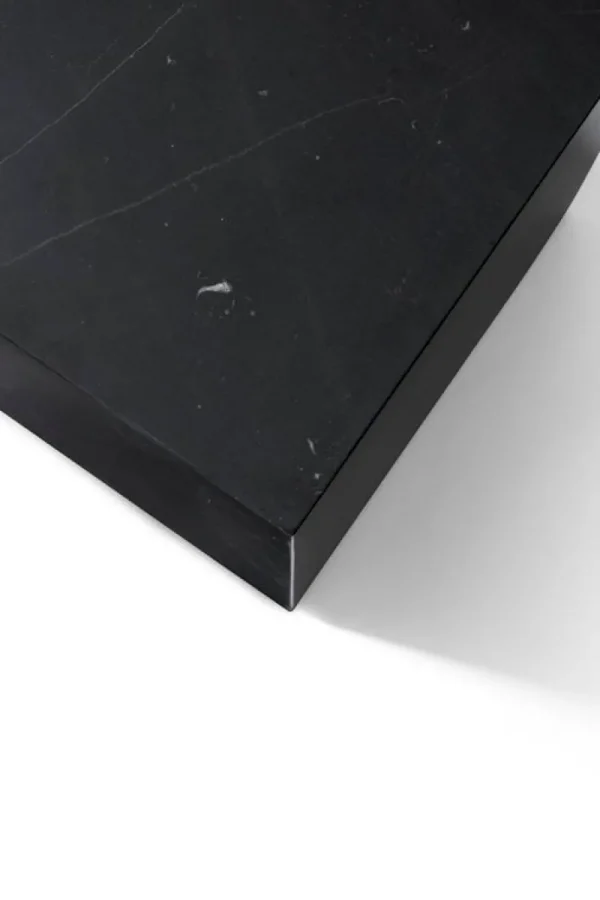 &Tradition Tische-Audo Copenhagen Plith Tisch, niedrig, schwarzer Marquina Marmor
