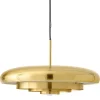 LYFA Deckenleuchten-Audo Copenhagen Resonant Pendelleuchte, Messing