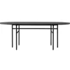 Eberhart Furniture Tische-Audo Copenhagen Snaregade Tisch, oval, 210 x 95 cm, schwarze Eiche