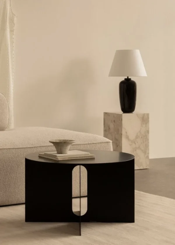 Marset Tischlampen-Audo Copenhagen Torso Tischleuchte, 57 cm, Schwarz – Cremefarben