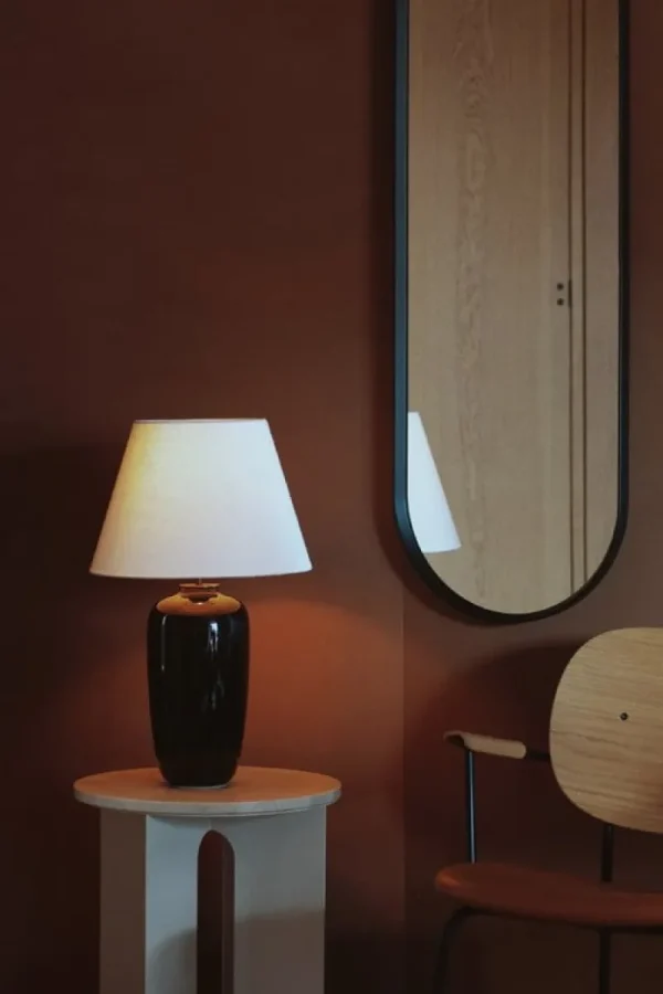 Marset Tischlampen-Audo Copenhagen Torso Tischleuchte, 57 cm, Schwarz – Cremefarben