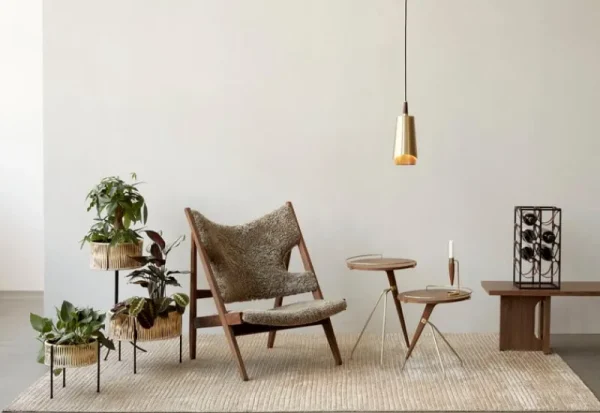 GUBI Deckenleuchten-Audo Copenhagen Umanoff Pendelleuchte, Messing – Nussbaum