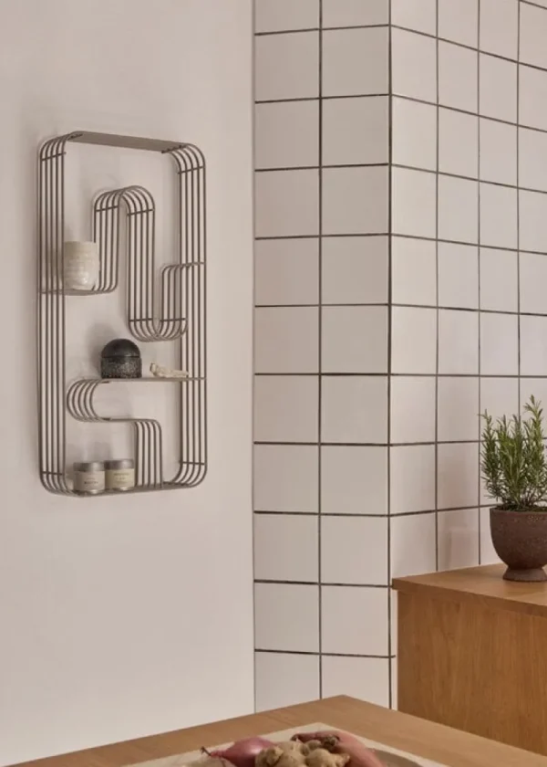 Muuto Regale-AYTM Curva Regal, rechteckig, silber