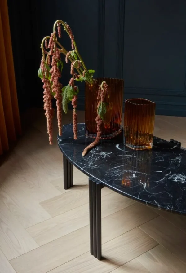 Klong Vasen-AYTM Folium Vase, L, Bernsteingelb