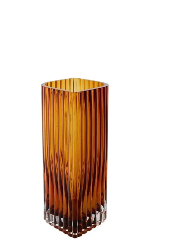 Klong Vasen-AYTM Folium Vase, L, Bernsteingelb