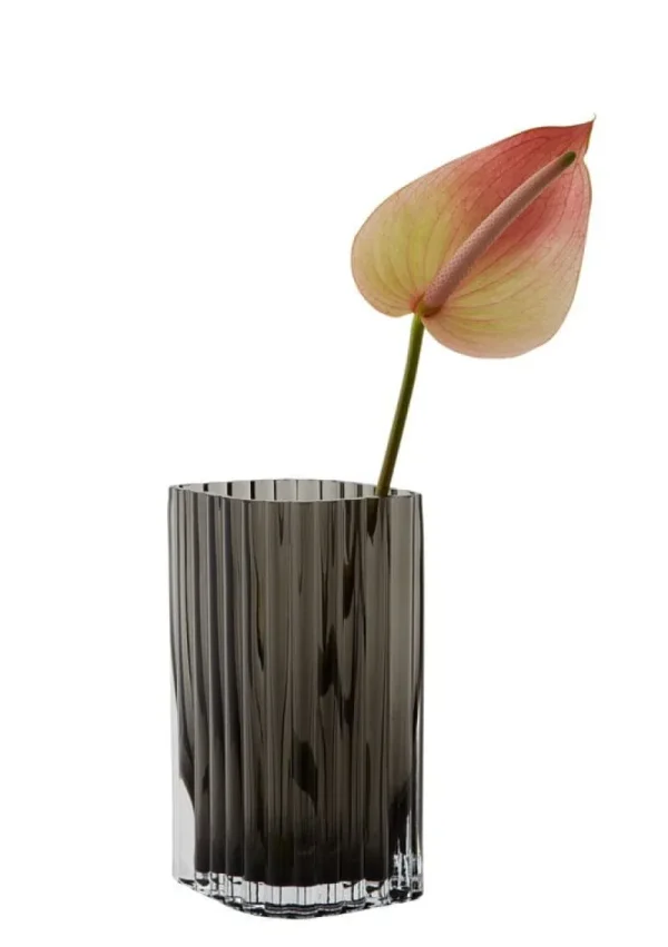 Northern Vasen-AYTM Folium Vase, S, Schwarz