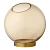 AYTM Vasen-Vase Globe, mittel, bernsteinfarben – goldfarben