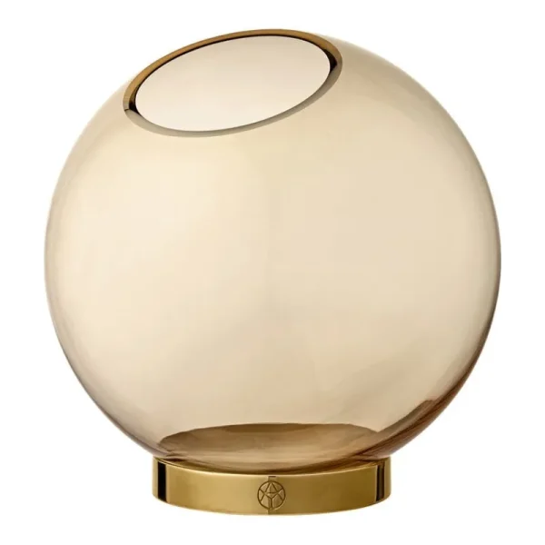 AYTM Vasen-Vase Globe, mittel, bernsteinfarben – goldfarben