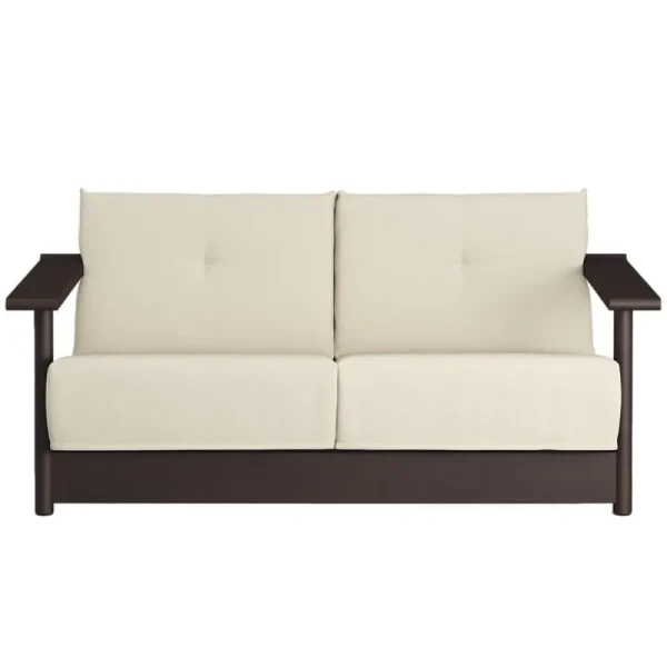 Bebu00f3 Objects Terrassenmöbel | Sofas Und Liegen^Bebó Objects Baba 2-Sitzer-Sofa, braune Esche - Cremeweiß