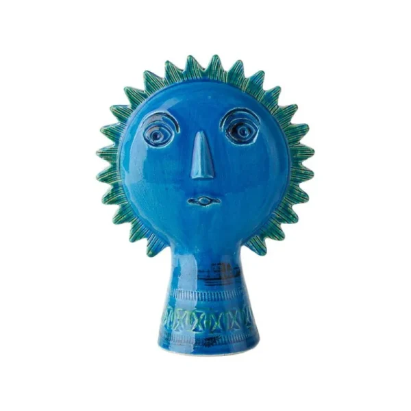 Bitossi Kunstgegenstände | Dekorationsgegenstände^Sonnenfigur, 21 cm, Rimini-Blau