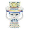 Serax Vasen-Bjørn Wiinblad Lady with Hat Vase, 20,5 cm, Blau