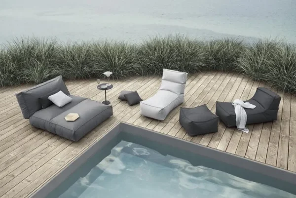 Blomus Terrassenmöbel^Stay Pouf, Kohleschwarz