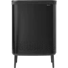 Brabantia Wäschekörbe^Bo Laundry Bin Hi Wäschebehälter, 2 x 45 l, Mattschwarz