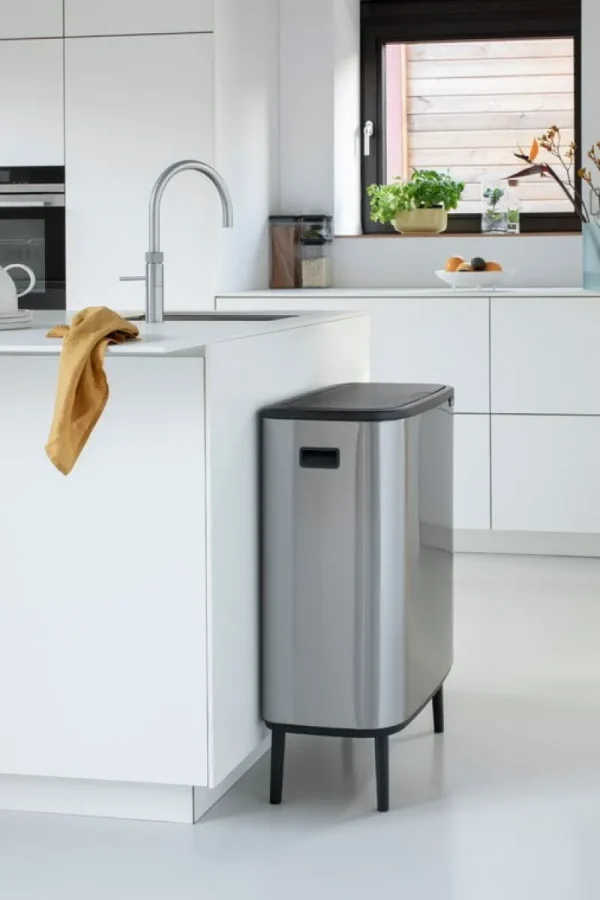 Brabantia Papierkörbe & Recycling-behälter | Abfalleimer^Bo Touch Bin Hi, 2 x 30 l, matter Stahl