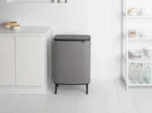 Brabantia Papierkörbe & Recycling-behälter | Abfalleimer^Bo Touch Bin Hi Mülleimer, 60 l, Sense of Luxury, Grau