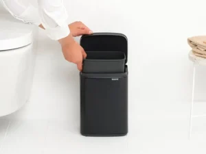 Brabantia Papierkörbe & Recycling-behälter | Abfalleimer^Bo Waste Bin, 4 l, Mattschwarz