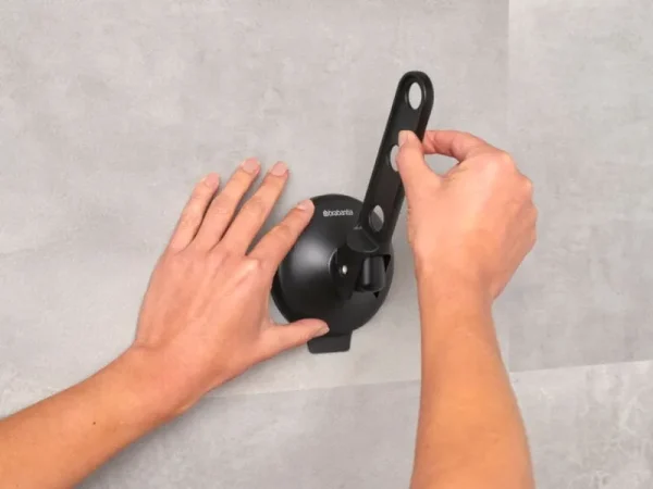 Brabantia Garderoben Und Kleiderbügel^Kleiderhaken mit Saugnapf, schwarz