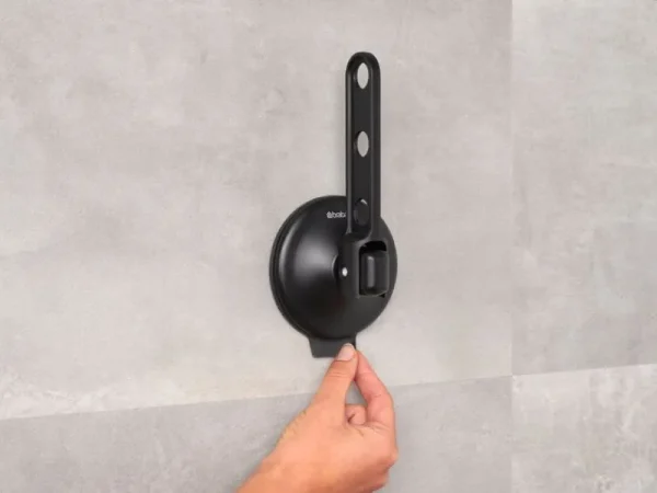 Brabantia Garderoben Und Kleiderbügel^Kleiderhaken mit Saugnapf, schwarz