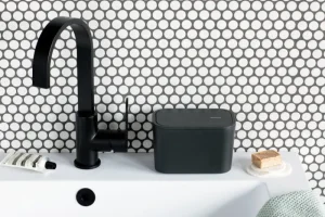 Brabantia Badezimmeraccessoires^MindSet Badezimmer-Mülleimer, Dunkelgrau