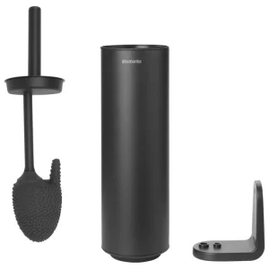 Brabantia Badezimmeraccessoires^MindSet Toilettenbürste und -halter, Silikon, Mineral Infinite Grey