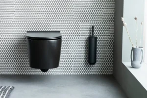 Brabantia Badezimmeraccessoires^MindSet Toilettenbürste und -halter, Silikon, Mineral Infinite Grey