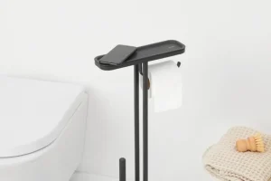 Brabantia Badezimmeraccessoires^MindSet Toilettenbutler, Silikon, Mineral Infinite Grey