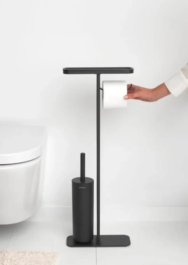 Brabantia Badezimmeraccessoires^MindSet Toilettenbutler, Silikon, Mineral Infinite Grey