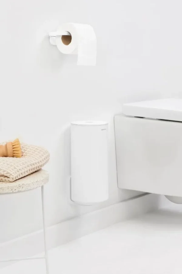 Brabantia Badezimmeraccessoires^MindSet Toilettenpapieraufbewahrungsbox, Mineral Fresh White