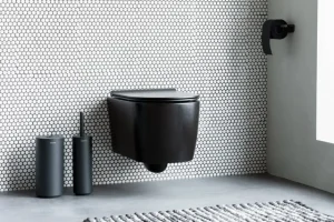 Brabantia Badezimmeraccessoires^MindSet Toilettenbürste und -halter, Silikon, Mineral Infinite Grey