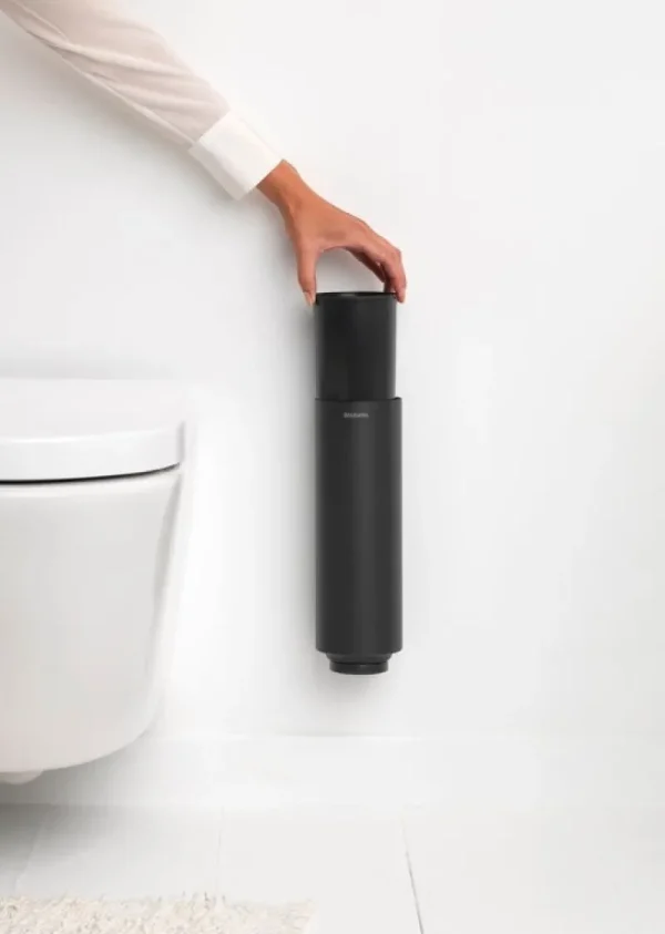 Brabantia Badezimmeraccessoires^MindSet Toilettenbürste und -halter, Silikon, Mineral Infinite Grey