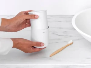 Brabantia Badezimmeraccessoires^MindSet Zahnputzbecher, Mineral Fresh White
