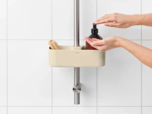 Brabantia Badezimmeraccessoires^ReNew Duschregal, Hellbeige