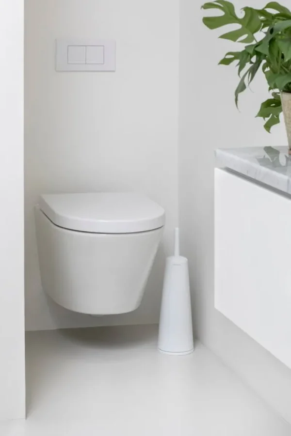 Brabantia Badezimmeraccessoires^ReNew Toilettenbürste und Halter, weiß