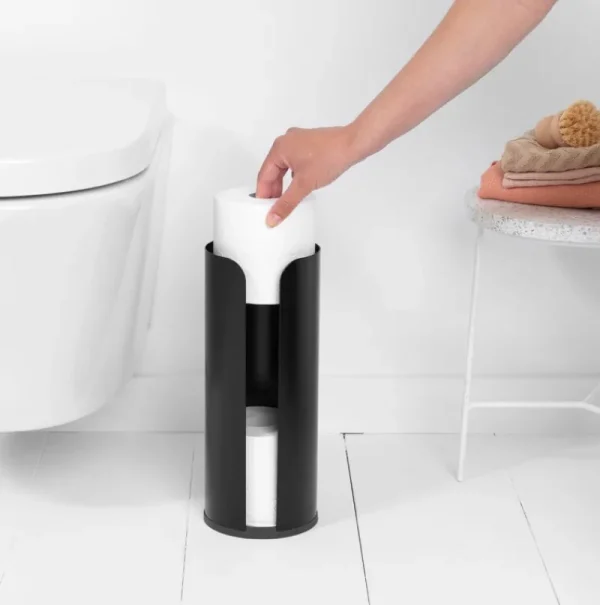 Brabantia Badezimmeraccessoires^ReNew Toilettenpapierspender, schwarz