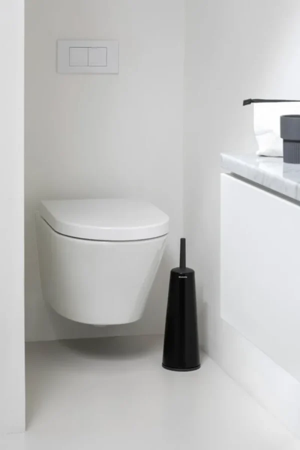 Brabantia Badezimmeraccessoires^ReNew Toilettenbürste und Halter, schwarz