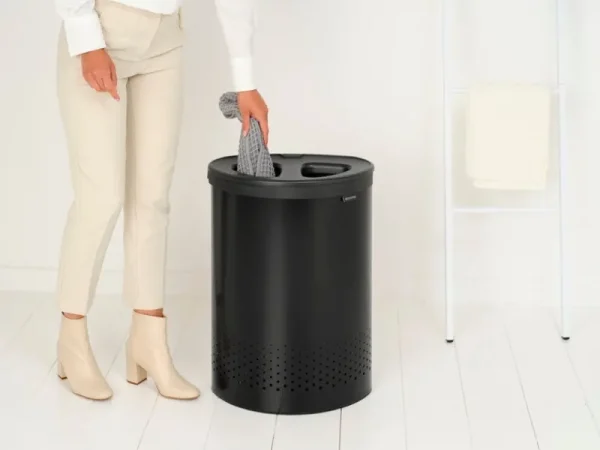 Brabantia Wäschekörbe^Selector Wäschekorb 55 l, Mattschwarz