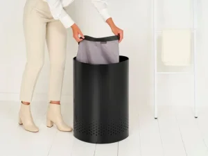 Brabantia Wäschekörbe^Selector Wäschekorb 55 l, Mattschwarz