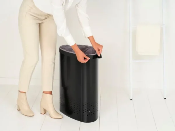 Brabantia Wäschekörbe^Selector Wäschekorb 55 l, Mattschwarz