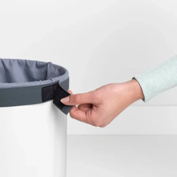 Brabantia Wäschekörbe^Wäschebehälter, 35 l, weiß - Korkdeckel