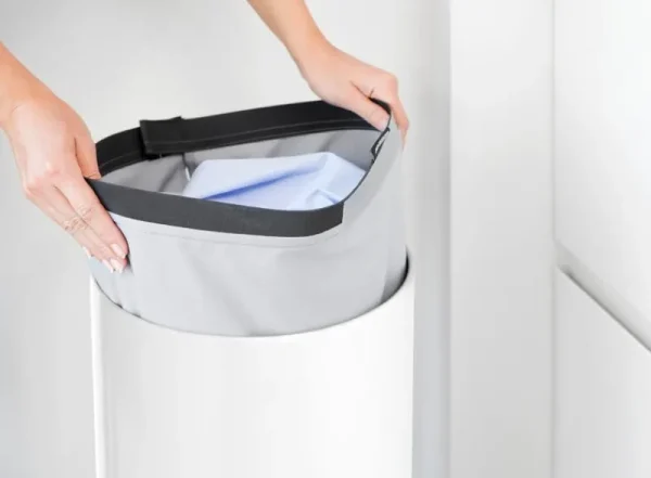 Brabantia Wäschekörbe^Wäschebehälter, 35 l, weiß - Korkdeckel