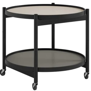 Carl Hansen & Su00f8n Tische-Brdr. Krüger Bølling Tabletttisch, 60 cm, Buche schwarz lackiert – Stone
