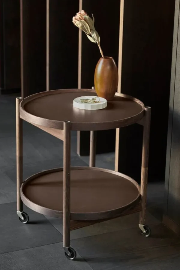 Artek Tische-Brdr. Krüger Bølling Tabletttisch, 50 cm, Nussbaum geölt – Clay