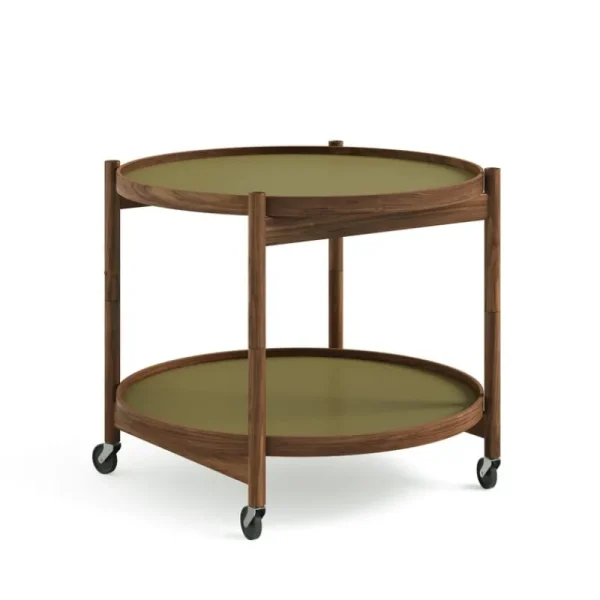 Brdr. Kru00fcger Tische-Brdr. Krüger Bølling Tabletttisch, 60 cm, Nussbaum geölt – Leaf